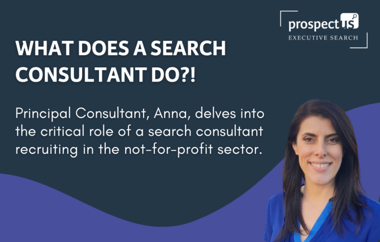 What does a search consultant do?